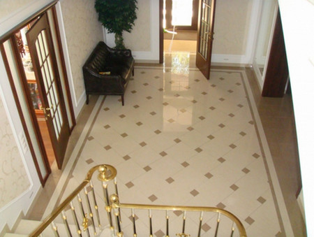 диагональная укладка мрамора